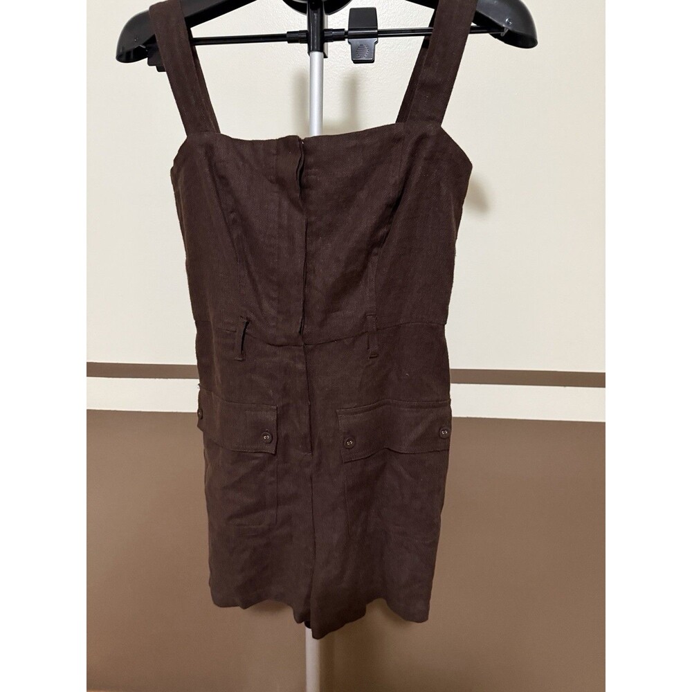 Belle Vere Brown Utility Romper NWT Size 4